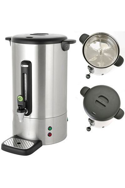 HENDI Zaparzacz perkolator do kawy z niekapiącym kranikiem stalowy Concept Line 13 l - 211441