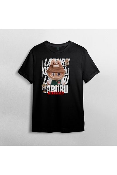 Pixxa Labubu Unisex 100% Cotton Crew Neck T-Shirt Model 3