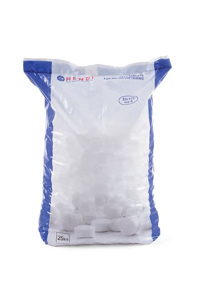 HENDI Sól tabletki solne NaCl do uzdatniacza odkamieniacza do wody 25Kg - 231265