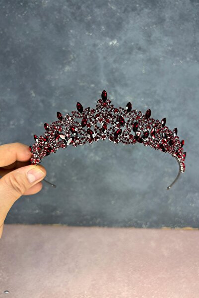 Limelia تاج حناء العروس باللون العنابي