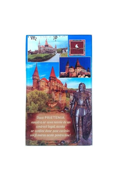 OEM Aplica Castelul Corvinilor si maxime despre prietenie, M1, 10x17 cm