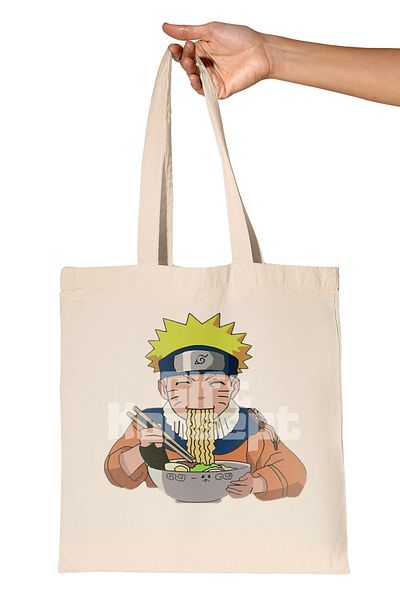 giftkonsept Naruto Printed Anime Organic Raw Cloth Bag