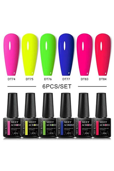 Belora Set de 6 oje gel UV/LED, Colecția de vară
