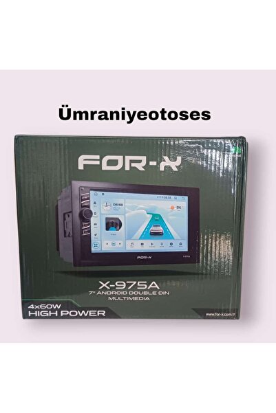 For-X FORX ANDROİD 2/32 CARPLAY 7" MULTİMEDYA X-975A 4X60