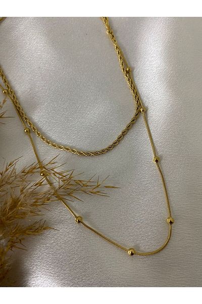 stainless steell Combination Chain Steel Necklace