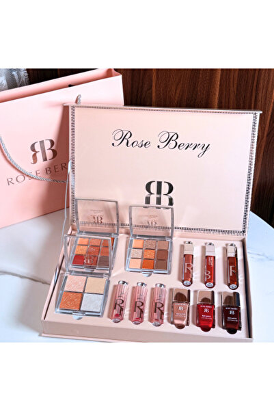 ROSEBEAR علبة مكياج روز بيري 12 قطعة
