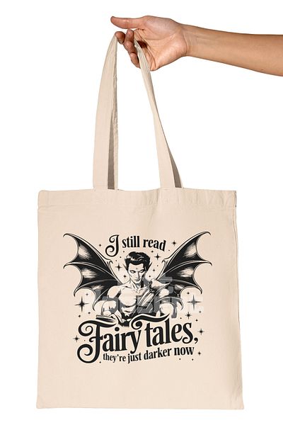 giftkonsept I Still Read Printed Gift Organic Raw Cloth Bag