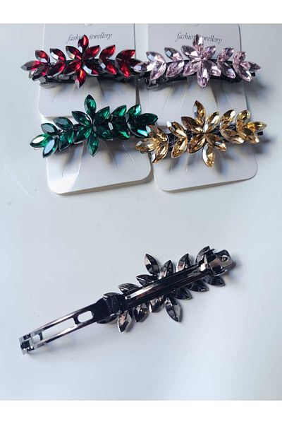 Diloshtrend Design Zircon Stone Automatic Clip Buckle (9 cm) / Party Hairpins / Special Occasion Hairpins