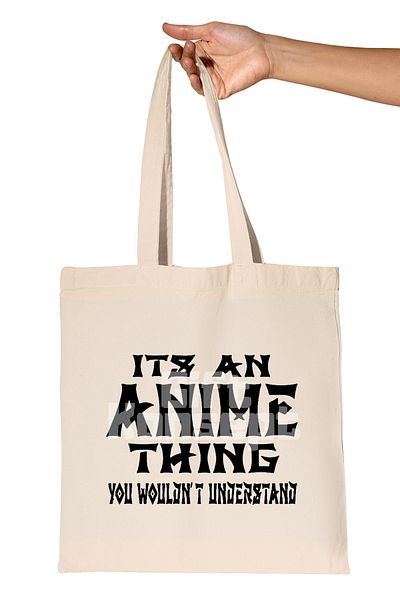 giftkonsept Its an Anime Things Printed Gift Organic Raw Cloth Bag