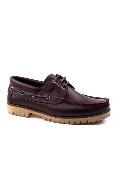 m2s Brown Genuine Leather Men's Winter Shoes