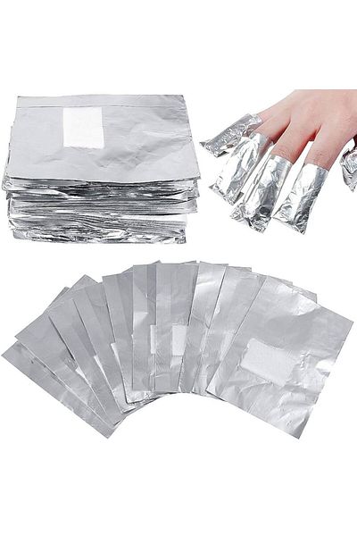 Belora Set de 250 de bucăți, folie pentru îndepărtarea unghiilor cu gel