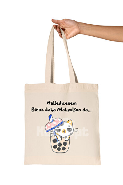 giftkonsept Mahvolsun da Halledicem Αστείο Δώρο με Στάμπα, Οργανική Ακατέργασ...