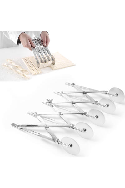 HENDI Znacznik do ciasta rozstawny regulowany 13-125mm 5 ostrzy - 515044