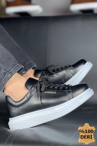 Chekich CH257 DBT Estrella Leather Men's Shoes BLACK