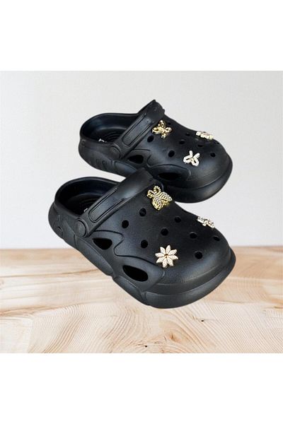AkınalBella Female Child Light Orthopedic Sole Fancy High Closed Front Slippers Sandals