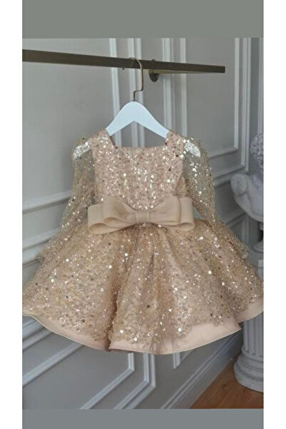 Tuğçe Şahin BONCUK PAYET PARLAK IŞILTILI ABİYE ELBİSE