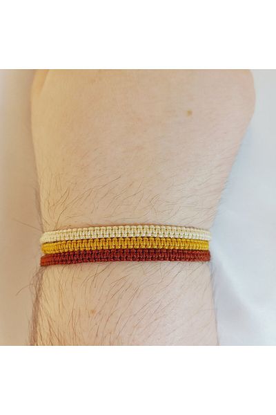 Crystal Atelier Unisex 3-Piece Macrame Braided Elevator Bracelet-Gift Bracelet-Macrame Bracelet-Braided Bracelet