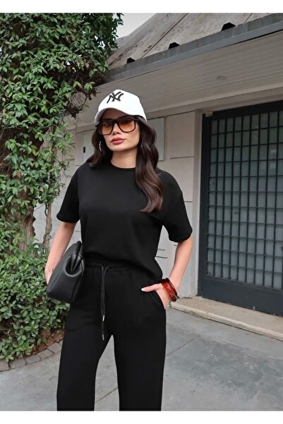 Fire & shine Γυναικείο σετ αθλητικής φόρμας Modal με κοντά μανίκια