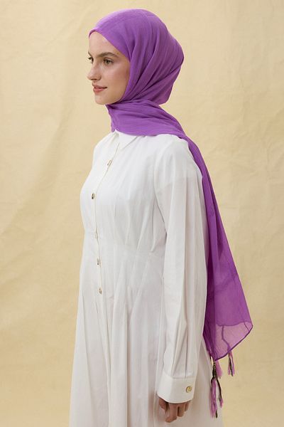SOFT AKSESUAR Brice Tassled Cotton Shal