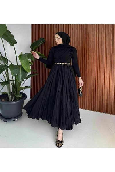 Mynoa Fusta Hijab lungă și evazată pentru femei