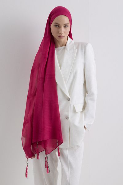 SOFT AKSESUAR Brice Tassled Cotton Shal