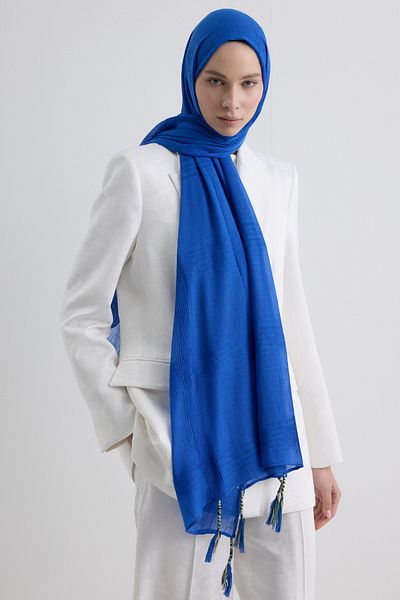 SOFT AKSESUAR Brice Tassled Cotton Shal