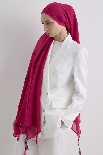 SOFT AKSESUAR Brice Tassled Cotton Shal