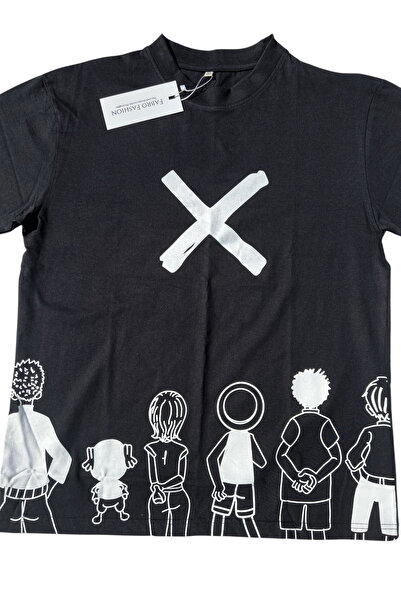 OEM Oversized Men's T-Shirt, 100% Cotton, Urban X Print, Streetwear, Size M