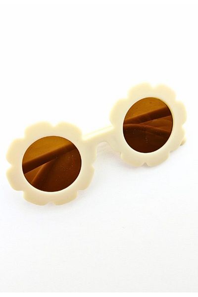 Lexi Bella Cute Children's Sunglasses Beige Daisy Frame Uv 400 Protection Ce Certificated Kids Sunglasses Unisex