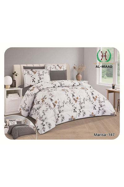 Gerenic 6-piece printed double bedspread