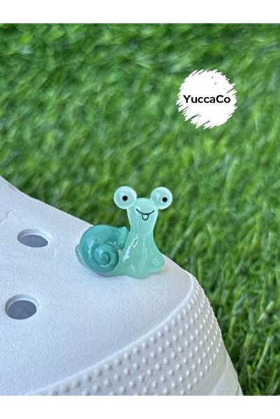 Crocs Karanlıkta Parlayan Salyangoz Terlik Süsü/Salyangozlu Terlik Charmı/Hay...