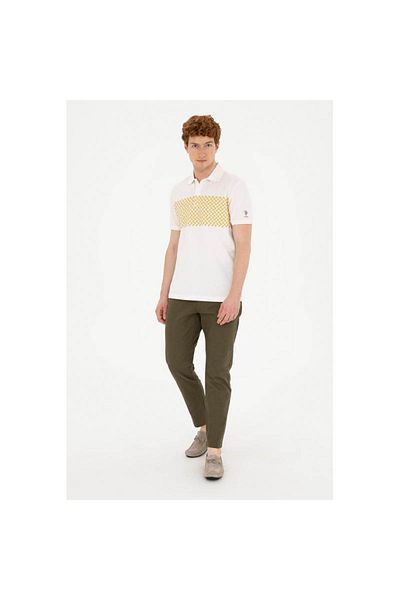 U.S. Polo Assn. Polo Asociace U.S. Pánské tričko Ecru 1826904