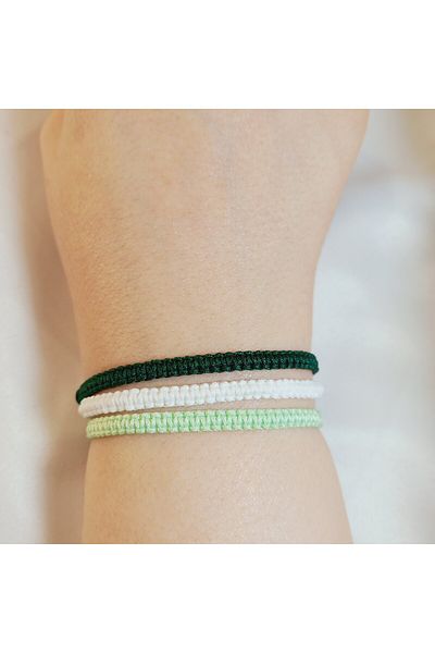 Crystal Atelier Unisex 3-Piece Macrame Braided Elevator Bracelet-Gift Bracelet-Macrame Bracelet-Braided Bracelet