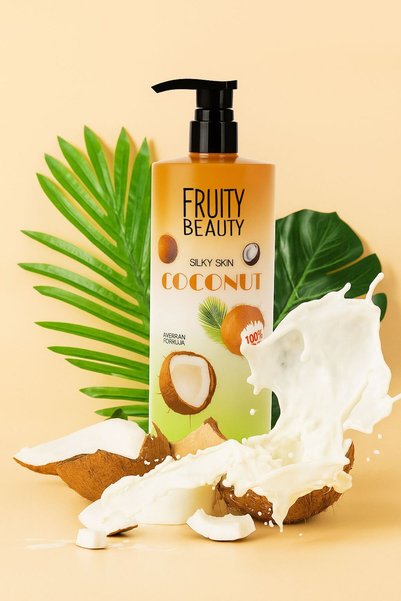 Fruity Beauty Coconut Silky Skin & Relief Shower Gel-1000ml/35.2fl.oz