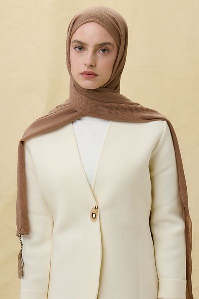 SOFT AKSESUAR Brice Tassled Cotton Shal