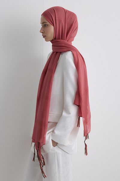 SOFT AKSESUAR Brice Tassled Cotton Shal