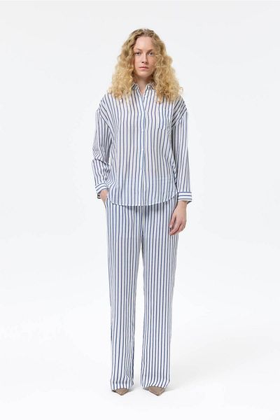 Quzu Ecru Women's Trousers Pnt00169