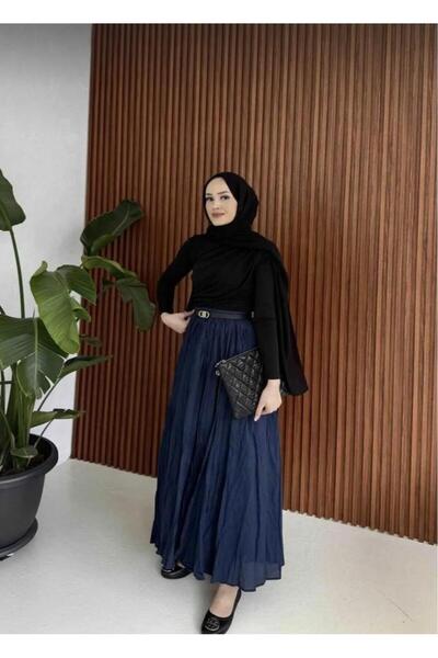 Mynoa Γυναικεία Μακρυά Φούστα Hijab με ζάρωμα