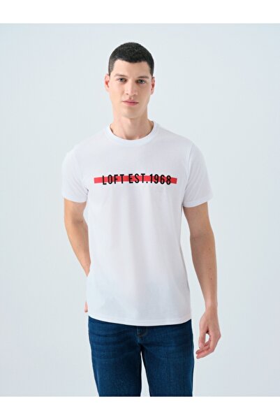 Loft Men's Regular Fit T-Shirt Lf2038693 White