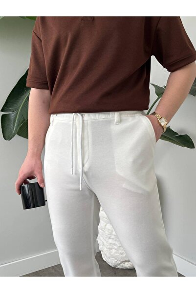 KHAYN ERKEK RAHAT KESİM PAMUKLU SLİM FİT LASTİKLİ BEL PANTALON KHKP2049