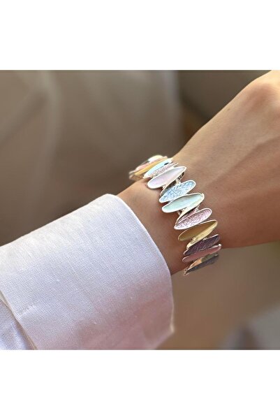 Venus Design Metal Mineli Lastik Bileklik