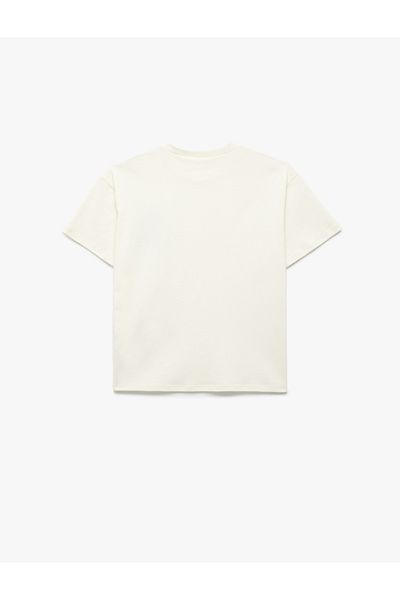 Koton Cotton Printed Short Sleeve Crew Neck T-Shirt