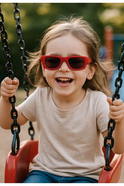 Lexi Bella Cute Kids Sunglasses Red Cool Frame Uv 400 Protection Ce Certificated Kids Children Sunglasses