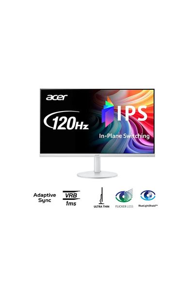 ACER 27"W 69cm ZeroFrame IPS 120hz 1ms 250nits VGA HDMI WHITE FHD (UM-HS3EE-010)