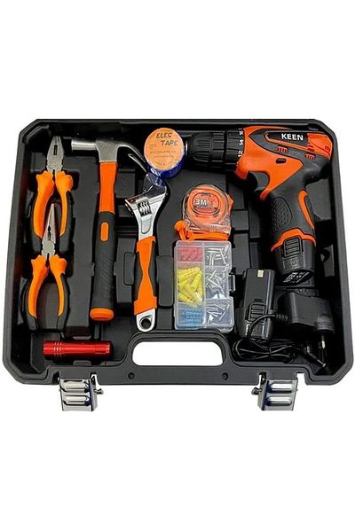 Keen 59 pcs Tools and Cordless Premium Quality Impact Drill