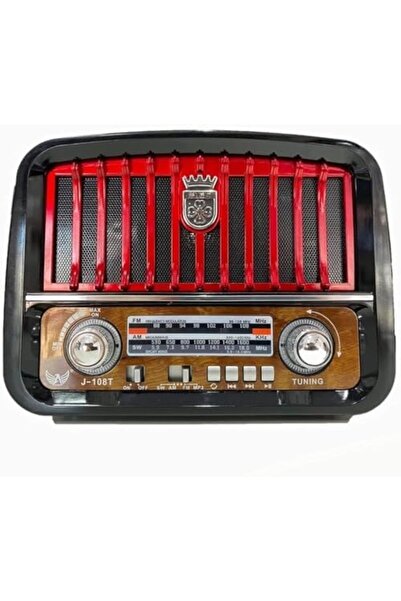 Denx Portable Bluetooth Speaker, Retro Hi-Fi Radio with FM/AM/SW Bands, USB/TF/SD/AUX Player, Built-in Fl