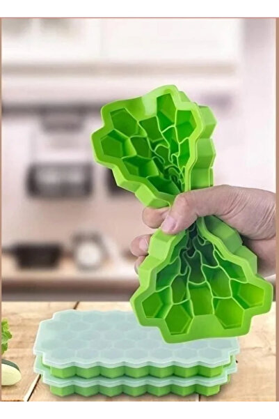 BLACK HOUSE Petek Şeklinde Silikon Buz Kalıbı Pratik Silikon Yapışmaz Buzluk ...