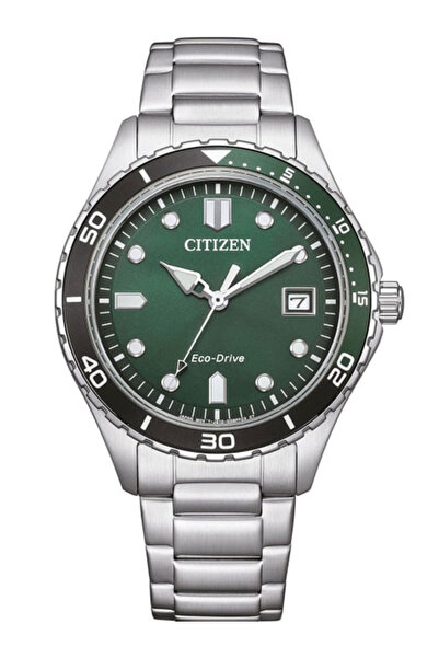 Citizen Çelik Yeşil Kadranlı Metal Erkek Kol Saati