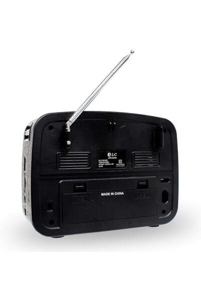 Denx مكبر صوت لاسلكي محمول بتقنية البلوتوث عالي الدقة مع شحن بالطاقة الشمسية ومصباح يدوي وتصميم كلاسيكي - DX2451