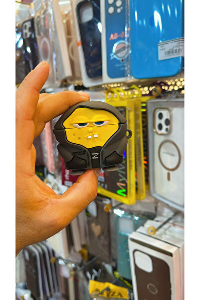 eaksesuarnet Airpods 4.nesil Uyumlu Kılıf Sünger Bob Sevimli Figürlü Silikon ...
